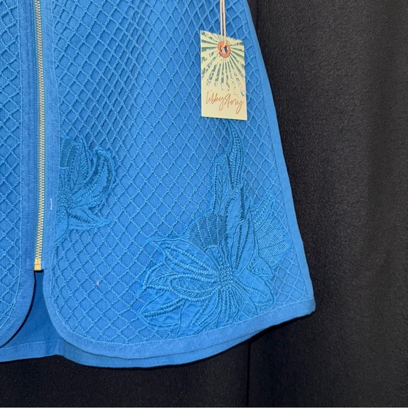 Blue Textured Women's Skirt - Picture 2 of 4